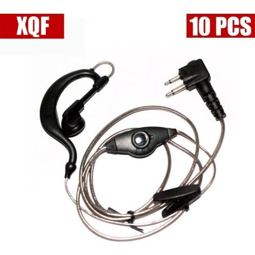10PCS Aluminum Foil Earpiece Earphone Headset Compatible For Motorola 2-Pin XU1100, XU2100, XU2600, XU4100 Walkie Talkie Radio