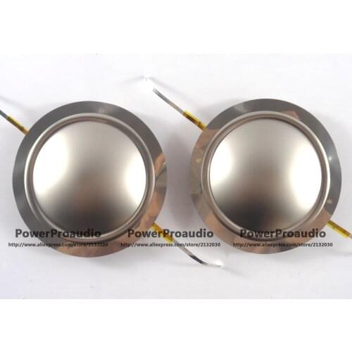 2PCS Diaphragm for Driver Titanium Dome Voice Coil 1.75inch Round Wire 8 Ohm Repair Kit