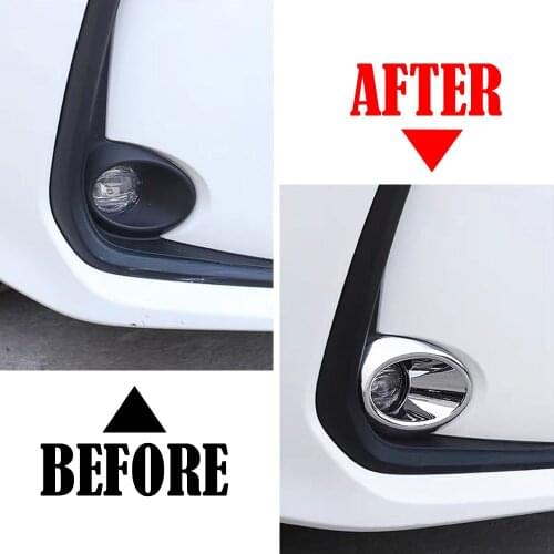 2x Fit for Toyota Corolla E210 12th Sedan 2019-2020 Front Fog Light Lamp Protector Cover Fog Lamp Frame Trim Styling Accessories