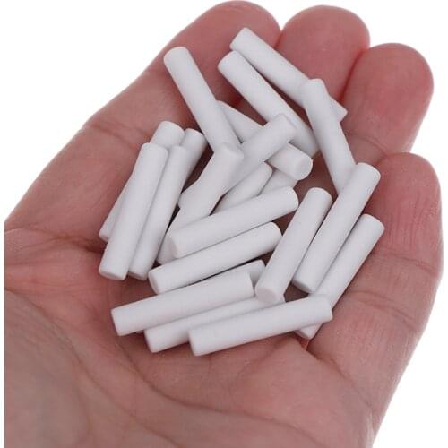 50Pcs White Rubber Eraser Refill Eraser With Refills Replacement Erasers Sketch Erasers 5*25mm Suitable For School /Office SD&HI