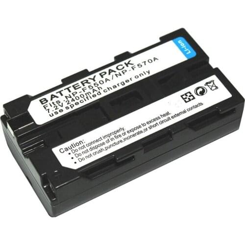 7.2V 2400mah NP-F550 NP-F570 Rechargeable Camera Batteria For Sony CCD-RV100 RV200 SC5 E SC55 E SC6 SC65 SC7 SC7 E SC8 E SC9