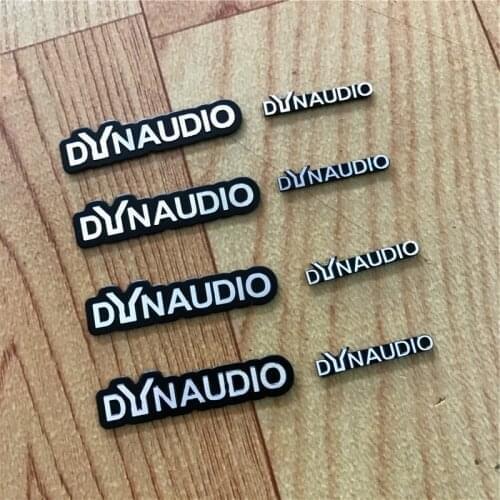 10X DYNAUDIO speaker aluminum 3D sticker trumpet horn sound letter stickers car styling For Volkswagen VW CC New Beetle