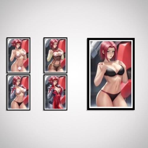 Code Geass Anime Sexy Nude Girl Kallen Stadtfeld Cartoon Kawaii Poster Decor Home Prints Art Silk Wall Decoration Canvas Room