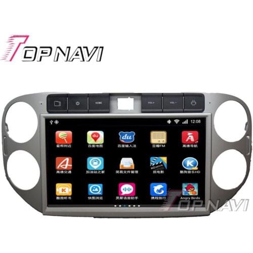 TOPNAVI 10.1" 1024*600 Quad Core 16G Android 6.0 Car GPS Navigation for VW Tiguan Autoradio Multimedia Audio Stereo,NO DVD