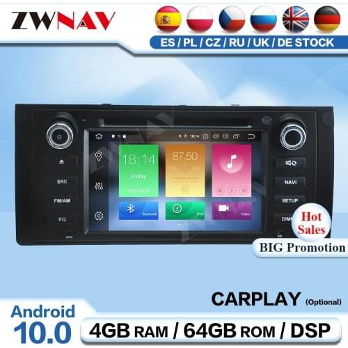 DSP Carplay 2 Din Android 10 Screen Multimedia For BMW E39 Auto Radio Receiver Audio Stereo Player GPS Navigation IPS Head Unit