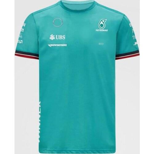 Formula One racing suit 2021 short-sleeved T-shirt W12 Hamilton team uniform round neck TeeF1 T-shirt