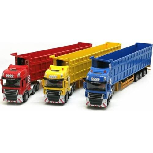 Engineering Container Truck 1:50 Heavy Truck Lengthened Self-hanging Dump Tipper Transport Truck Model Toy Gift Free Shipping