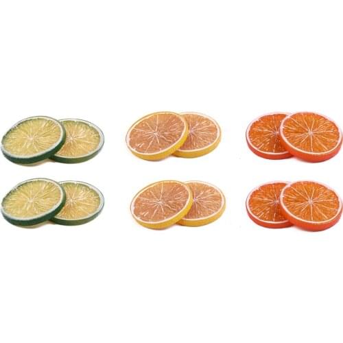 Artificial Plants Durable Fake Fruit Environmentally PVC Photography Props 8cm Wedding Supplies Multicolor Simulation Lemon