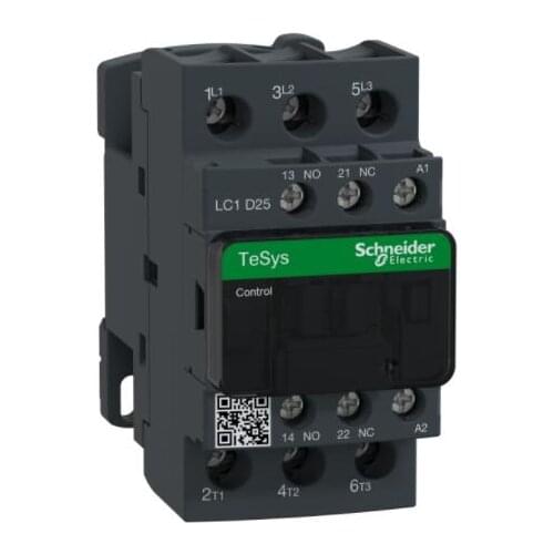LC1D25 LC1D25E7 LC1D25E7C TeSys D contactor - 3P(3 NO) - AC-3 - = 440 V 25 A - 48 V AC coil