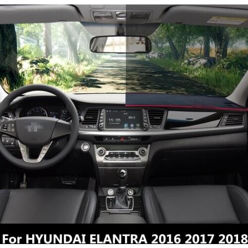 Dashboard Cover Mat Pad Sun Shade Avoid Light Dash Board Carpet Protector Auto Accessories For hyundai Elantra 2016 2017 2018