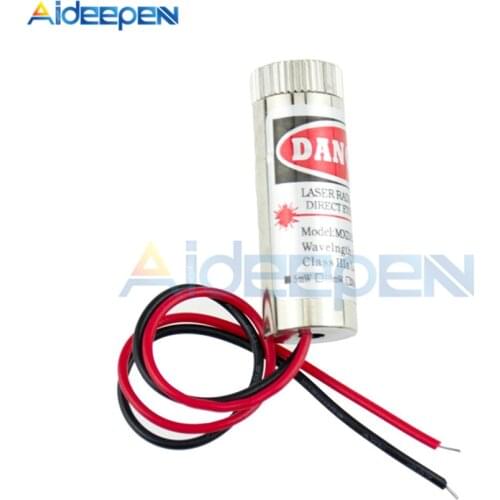 Adjustable Beam 650nm 5mW Red Point Laser Module Head Glass Lens Focusable Industrial Class 3-5V