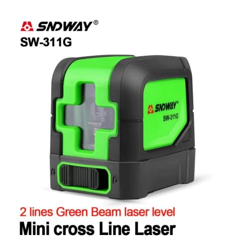 SNDWAY Laser Levels Green Laser Level Self Leveling Vertical Horizontal Cross Lasers Red Line Measure Tools 2 lines Lasers Level