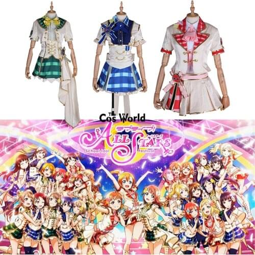 Love Live Sunshine Nijigasaki All stars School Idol Festival Dress Uniform Outfit Anime Customize Cosplay Costumes