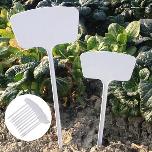 10Pcs/lot 36cm T-type Plastic Plants Labels Flowerpot Nursery Marker Tags for Garden Ornaments Decoration Garden Tools