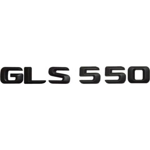 Matt Black ABS " GLS 550 " Trunk Rear Letters Words Number Badge Emblem Decals Sticker for Mercedes Benz GLS Class GLS550