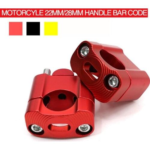 Motorcycle Clamp Riser Handlebar Handle Bar Fat Bar Adapter For 22MM-28MM Fat Bar Pit Dirt Moto Bike