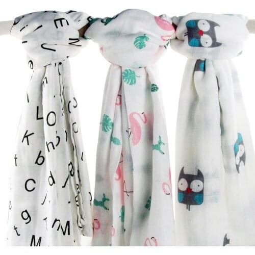 1Pc Muslin 100% Cotton Baby Swaddles Soft Newborn Blankets Bath Gauze Infant Wrap Sleepsack Stroller Cover Play Mat Baby Deken