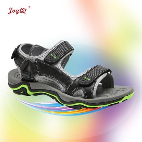 Summer new mens sandals large beach mens shoes leather outdoor leisure 39-45 JOY-590