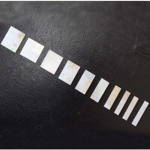 2mm Thick gold Mother of Pearl Block Inlay Set for Les Paul Custom Guitars CNC Cut for 10pcs per set
