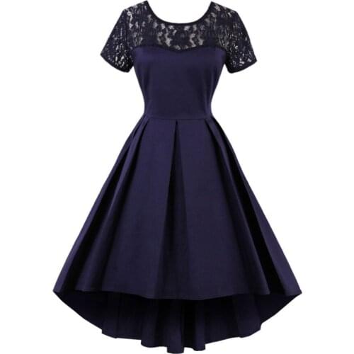 2018 new style Great joint Embellished Lace up Dress Women 50s 60s Vintage vestidos retro dress fashion maxiskit