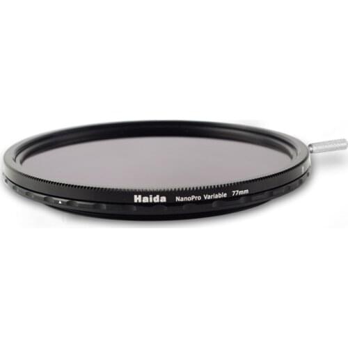 Adjustable variable fader ND filter Nanopro neutral density ND2 to ND400 for 52 55 58 62 67 72 77 82 95 mm camera lens