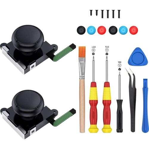 JABS 3D Joycon Joystick Replacement,Analog Thumb Stick Joy Con Repair Kit for Nintendo Switch, Include Tri-Wing,Screwdriver