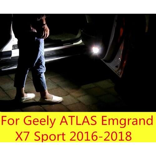 Door warning light LED safety door anti-collision anti-tailing car Accessories For Geely ATLAS Emgrand X7 Sport 2016-2018