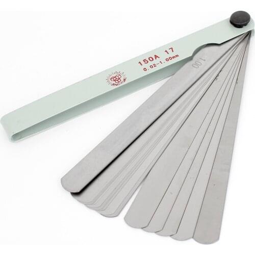 UXCELL 150Mm Long 0.02-1.00Mm Thickness Metric Measure Gage Feeler Gauge