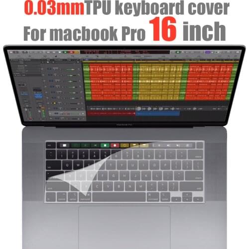 TPU Keyboard protective film New macbook pro 16 inch A2141 keyboard cover 0.03mm Transparent keyboard cover For macbook pro 16