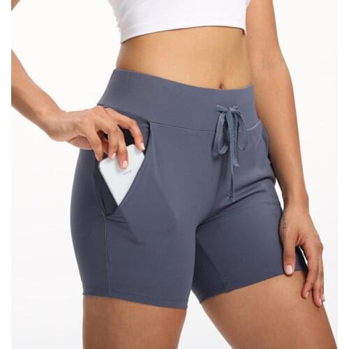 WHOUARE Women Yoga Sport Summer Shorts Cycling Fitness Essentials High Waist Elasticity Breathable Women Fitness Yoga Shorts