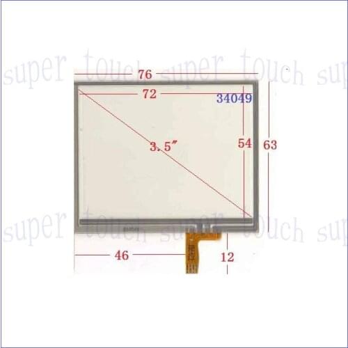 ZhiYuSun AA177B 77*64mm compatible 6inch 4 lins Touch Screen For GPS CAR sensor glass