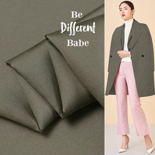 1 Meter Dark Green Designer 38 Beige Sensitive Silk High-end Dress