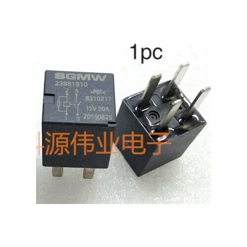 1pc SGMW 23885624 12VDC 20A for BMW low high beam car relay 23881810