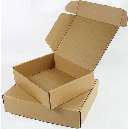 10pcs/lot Brown Corrugated Paper Box Aircraft Carton Gift Packing Box Postal Express Shipping Package Box