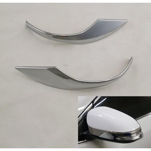 2012-2019 For Toyota PRIUS-C AXIO Corolla Fielder 2pcs Door Mirror Cover Garnish ABS Chrome Winker Rear View Mirror Trim