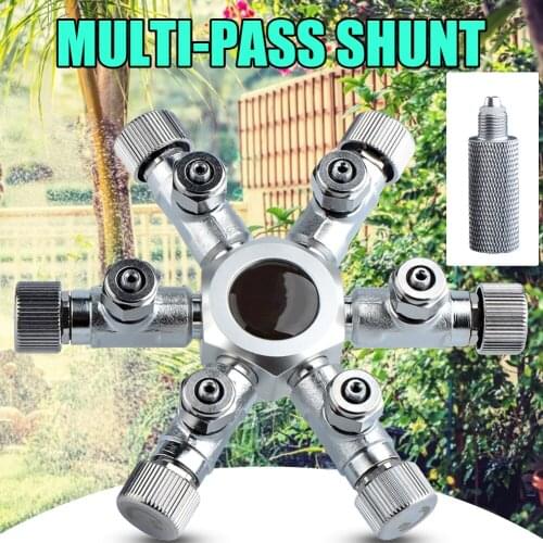 Aquarium CO2 Regulator Aluminum Alloy High Air Pump Carbon Dioxide Solenoid Cylinder Fish Tank Multipass Shunt Splitter