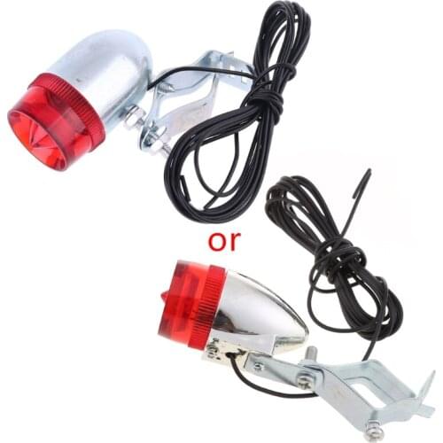 Aluminum Vintage Classic Bicycle LED Rear Tail Light Steel City Road Bike Retro