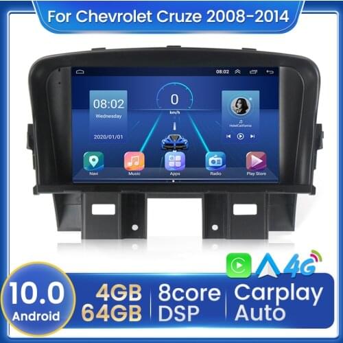MEKEDE Car Radio Multimedia Video Player Navigation GPS Android 10.0 No DVD For Chevrolet Cruze 2008-2014 Stereo 8 Core Wifi RDS