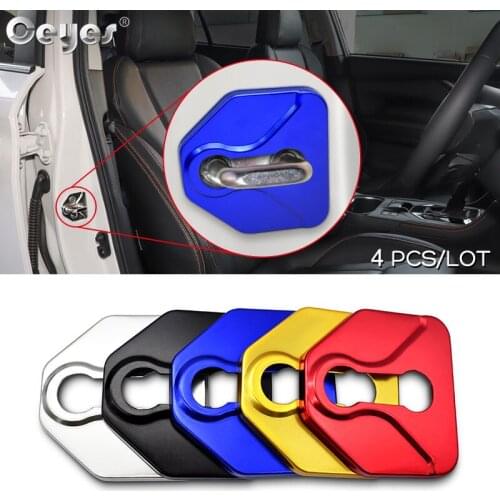 Ceyes Car Accessories Auto Protection Door Lock Covers Case For Subaru STI Impreza Liberty Forester Outback Legacy Auto Stickers