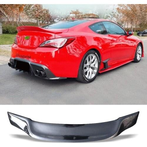 Car Trunk Spoiler Carbon Fiber FRP Auto Rear Trunk Wing For Hyundai ROHENS 2009 - 2013 Type R Refit Accessories Spoiler