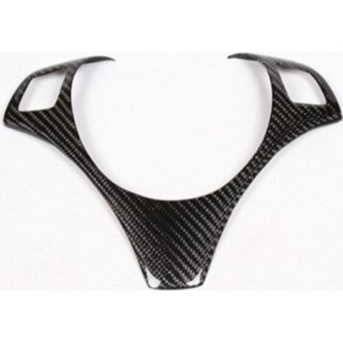 For BMW E90 E92 E93 Real Carbon Fiber Steering Wheel Trim Stiker Cover 10PC