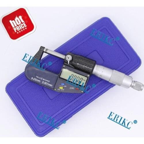 ERIKC Hot Sale Digital Micrometer Gauge E1024006 Auto Fuel Engine Part Micrometer for Common Rail System