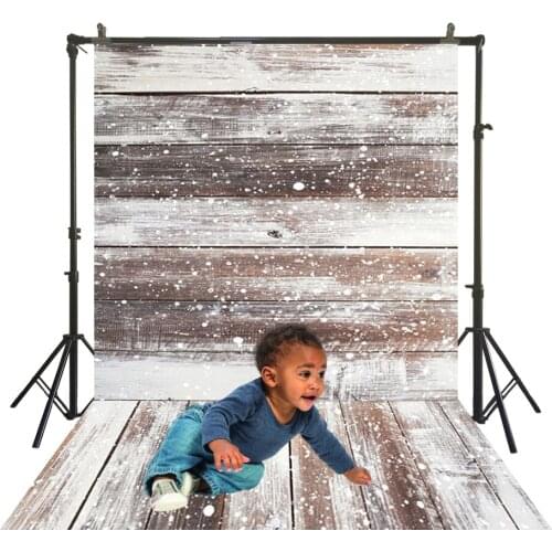 Rustic Woode Grain Photographic Backdrop Polyester Cloth Wood Floor Oil Paint Splash Back Drops Portrait Studio Booth Background