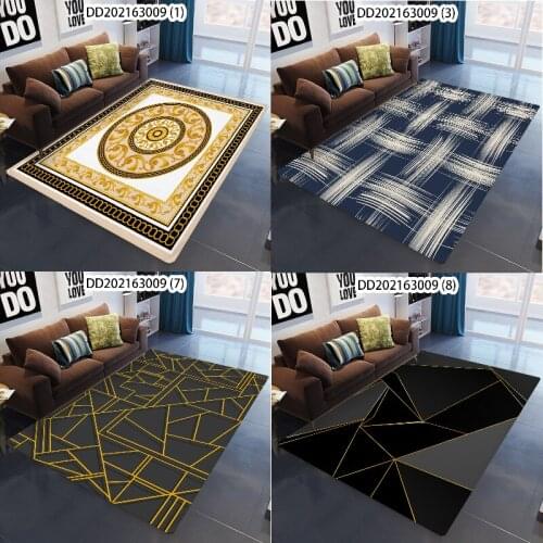 European and American style geometric stripes area rug large carpet Entrance door mat floor mat rug for living room Kitchen mat