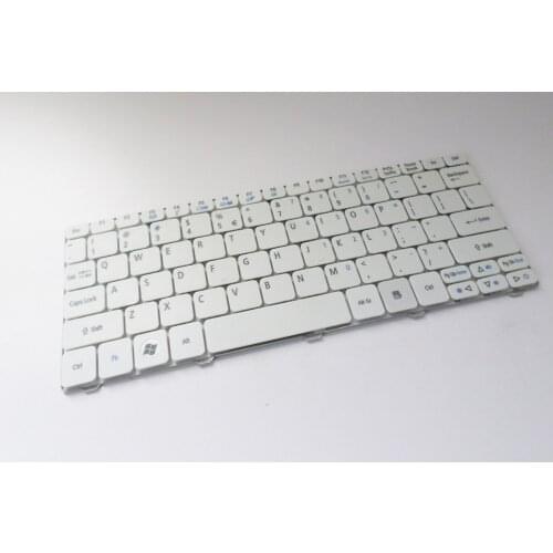 New FOR Acer Aspire One 521 522 AO522 532G AO532 AO532h AO533 Emachine eM350 NAV51 US Netbook PC Keyboard White