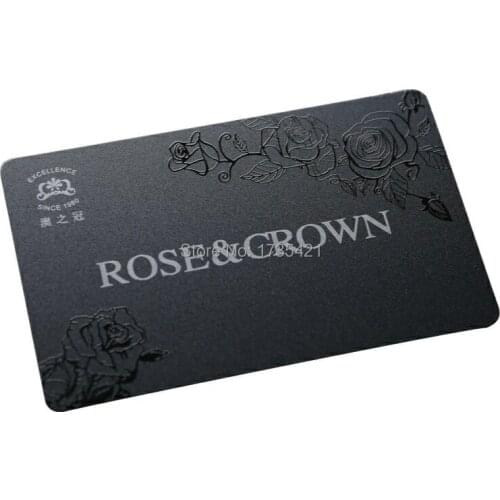 Laser Texture Custom Business Card / Spot UV VIP Membership Card