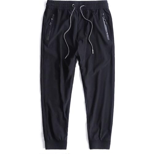 Male Comfortable Sport Elastic Tracksuit Baggy Trouser Plus Size 8Xl Summer Quick Drying Joggers Men Pants Breathable Sweatpants