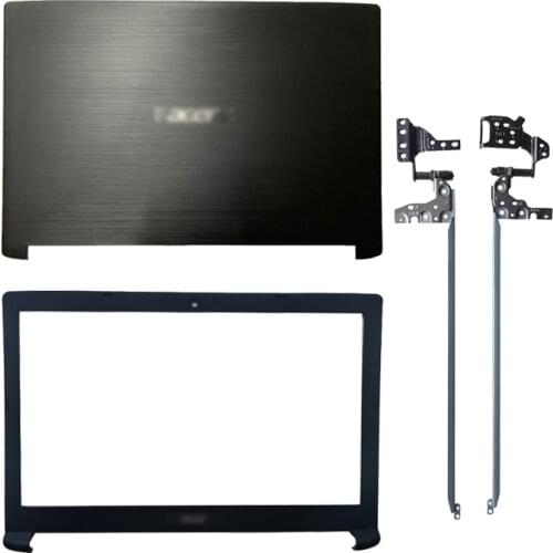 NEW For Acer Aspire 7 A715-71 A715-71G A715-71G-71NC Series Laptop LCD Back Cover/Front Bezel/LCD Hinges Plastic Black Top Case