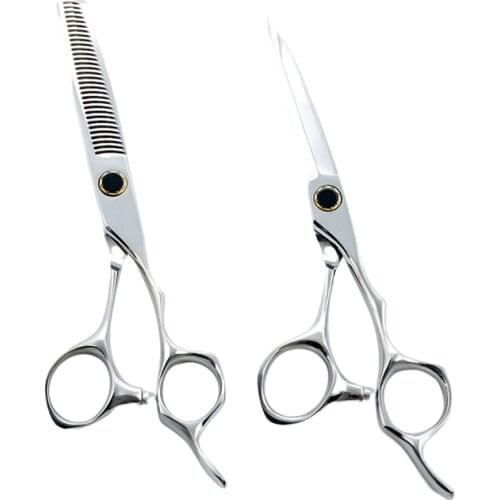 6 Inch Japanese Stainless Steel 9CR Hairdresser Cutting Thinning Professional Barber Hair Salon Scissors