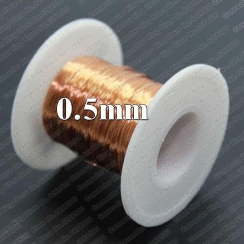 0.5mm *20m/pc QA-1-155 2UEW Polyurethane enameled Wire Copper Wire enameled Repair cable 0.5 mm